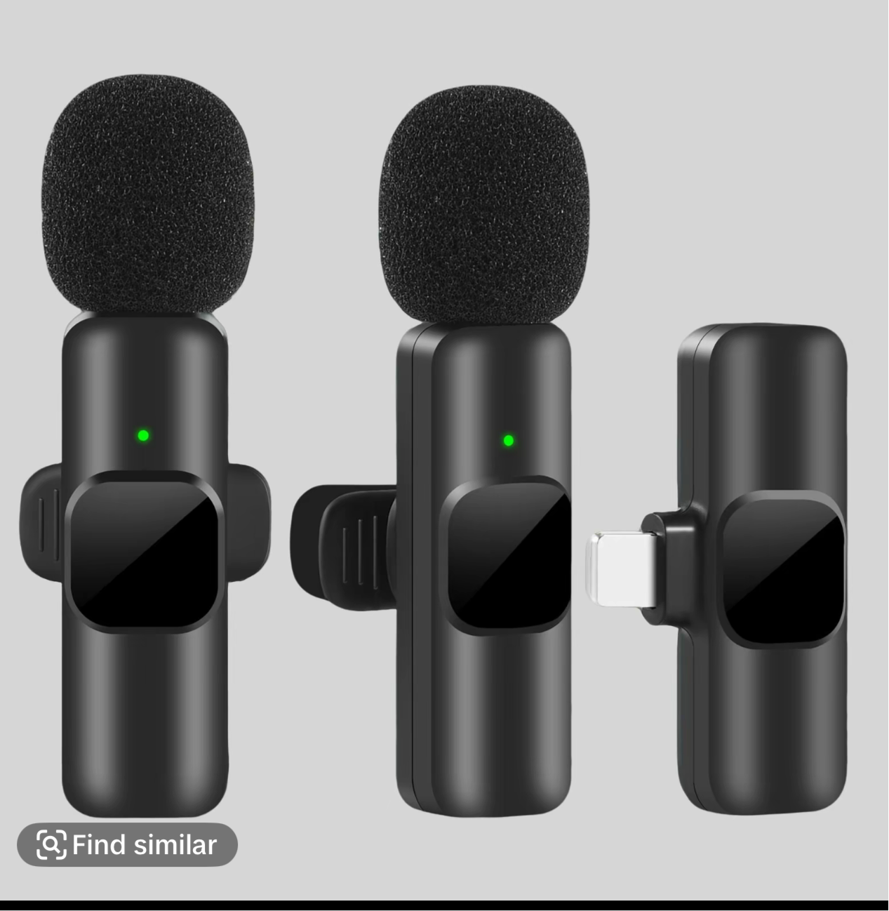 RICCHI Wireless Mini Microphone for iPhone 7-14 iPad, 2 Pack Wireless Lavalier Microphone Plug-Play Lapel Clip-on Mic for Recording, Live Streaming, Podcast, Facebook, YouTube, Vlog